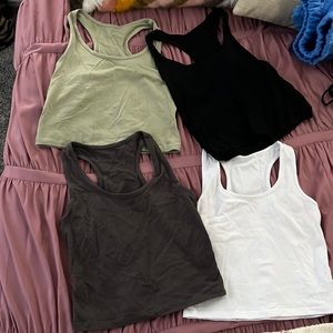 4 Cropped Tanks